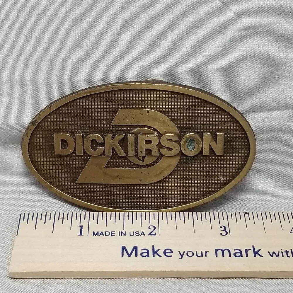 Vintage Belt Buckle The Dickirson Corporation Oil‎ Field West Virginia WV